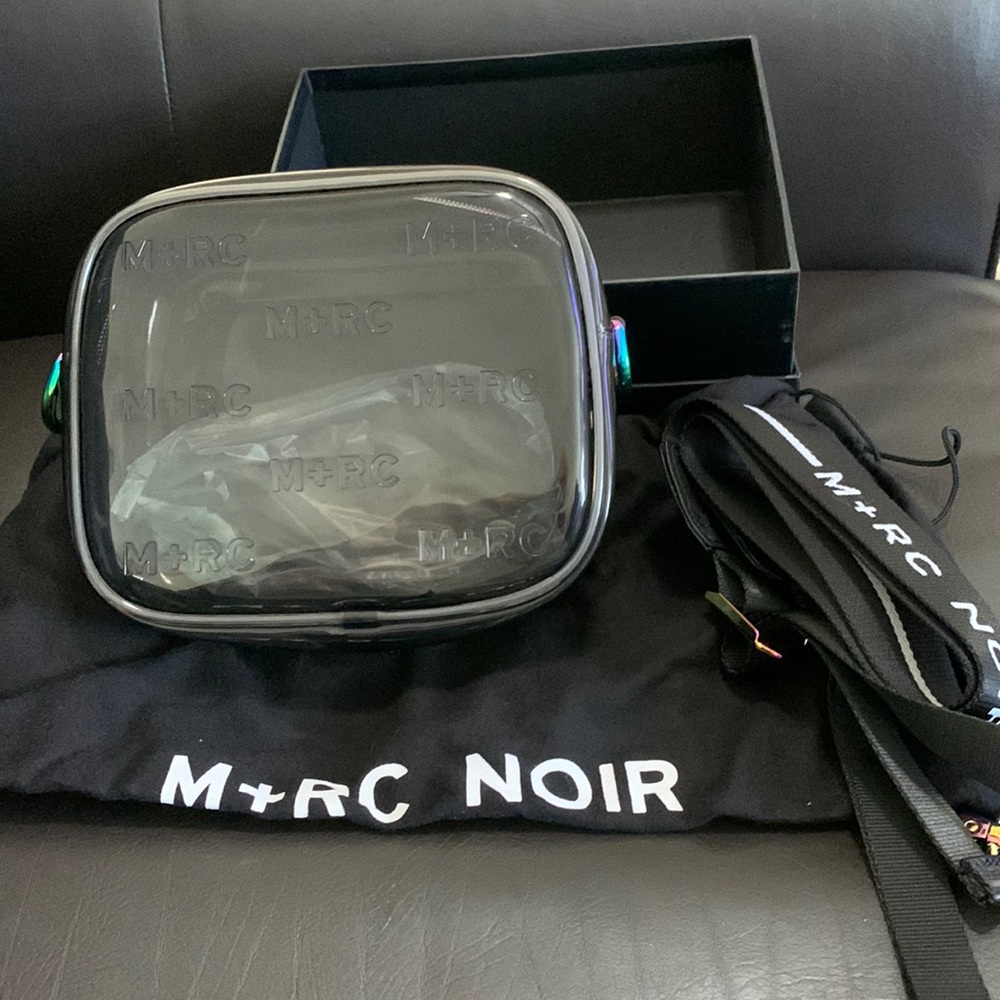 M+RC NOIR Embossed Hills PVC Bag. Black.